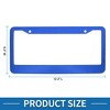 Unique Bargains Aluminium Alloy License Plate Holder Durable Mirror Polished License Plate Holder Blue - 3 of 4