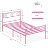 Metal Bed Frame Platform with Headboard and Footboard, Metal Bed Mattress Foundation, King Bed Frame with Storage, Easy Assembly, No Box Spring Needed - 3 of 4