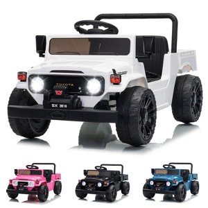 Jojoka 12V Kids Ride on Car Licensed Toyota, Ride on Toys with Remote Control, Battery Powered, 4WD, Bluetooth, LED Lights - 1 of 4