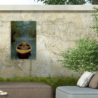 Carlos Casamayor 'The Old Lake' 30x47 Outdoor Canvas Wall Art