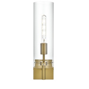 Elegant Lighting Savant 4.5 Inch Wall Sconce Clear Shade in Satin Gold - 1 of 4
