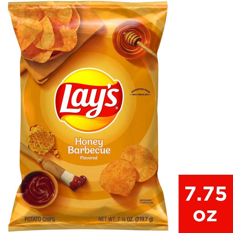 Lay's Honey Barbecue Flavored Potato Chips - 7.75oz, 1 of 5