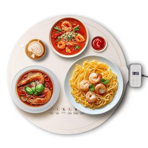 Electric Warming Tray, Rollable Silicone Food Warmer with 4 Temp Settings, Auto Shut-Off & Child Lock, for Buffet & Catering - 1 of 4