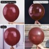 PartyWoo Balloons Burgundy Dark Red Maroon 18 12 10 5 Inch 100 pcs - 3 of 4