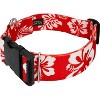 Country Brook Petz 1 1/2 Inch Deluxe Red Hawaiian Dog Collar - image 2 of 4