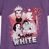 Girls' - Disney Princess - Snow White and Evil Queen One Bite Fitted Short Sleeve Graphic T-Shirt - 2 of 4