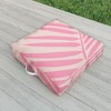 Daily Regina Designs Pink And Blush Palm Leaf Outdoor Floor Cushion - Deny Designs - 2 of 2