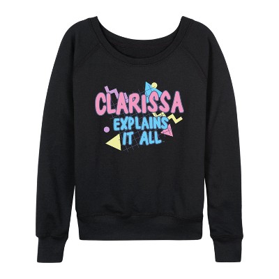 Women's - Clarissa Explains It All - Make Me Want to Barf Lightweight French Terry Slouchy