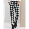 INSPIRE CHIC Men's Regular Fit Flat Front Classic Plaid Suit Pants - 2 of 4