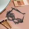 Unique Bargains Lace Half Face Party Mask Black 1 Pc - 4 of 4