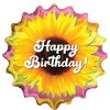 LoonBalloon 28 Inch Sunflower Birthday Balloon with 4 latex balloon- Festive & Bright - 2 of 3