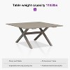 PURPLE LEAF Patio Dining Set All-Weather Wicker Aluminium Outdoor Table and Chairs Set for Backyard Decor Kitchen Modern Furniture Set - 4 of 4