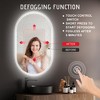Oval Frameless LED Wall Bathroom Vanity Mirror with Backlit Lights Anti-Fog Dimmable Function(40"x24'') - 3 of 4