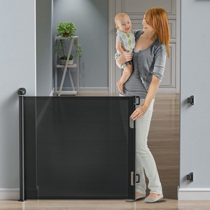 BabyBond Retractable Baby Gate for Stair and Doorway,33" Tall, 71" Wide,Hardware Mounting Kit - 1 of 4