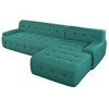 107" Grid Fabric L-Shaped Modular Sectional Sofa - 4 of 4