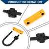 Unique Bargains Bicycle Lock Durable Anti-Theft Bicycle Padlock Cable Lock Orange 1 Set - 2 of 4