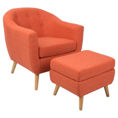 orange ottoman target