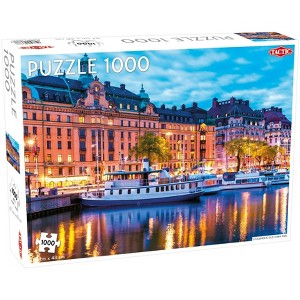 Tactic Stockholm Old Town Pier, Sweden Jigsaw Puzzle - 1000pc - 1 of 3