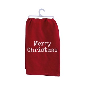 Primitives by Kathy Winter Holiday Dish Towel (Merry Christmas) - 1 of 1