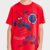 Boys' Spider - Man Graphic Short Sleeve T-Shirt - Red - 2 of 4