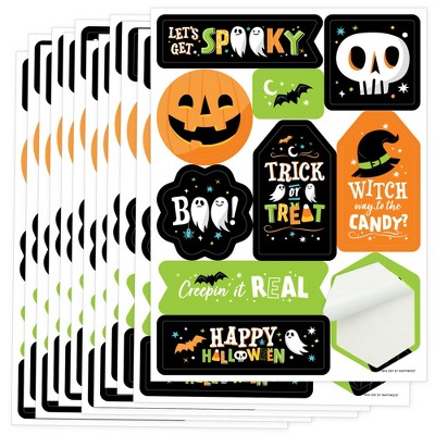 Big Dot of Happiness Pumpkin Patch - Fall, Halloween or Thanksgiving Party  Favor Kids Stickers - 16 Sheets - 256 Stickers