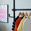 Double Clothing Rack, Adjustable Racks for Hanging Clothes, 2 Tier Clothes Heavy Duty Garment White Closet Freestanding System-White - 4 of 4