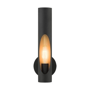 Livex Lighting Novato 1 - Light Wall Light in  Black - 1 of 2