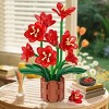 Plaxsoon 503PCS Amaryllis Flowers Bonsai Building Set Artificial Plant Kit Birthday Gift for Adults and Kids Aged 6+ - 4 of 4