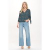WEST K Women's Alexa Tie Sleeve Surplice V-Neck Blouse - 4 of 4