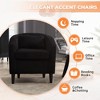 HOMEFUN Modern Corduroy Upholstered Accent Chair with Wooden Legs - 3 of 4