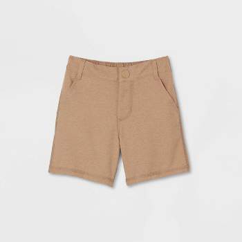 Toddler Boys' Adaptive Dry Fit Shorts - Cat & Jack™ Heathered Brown