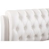 TiramisuBest Sleek White PU King Bed - 79x88x48 inches, 106 lbs, Ample Space, Easy Assembly - 3 of 4