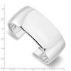 Black Bow Jewelry Sterling Silver 28mm Polished Domed Cuff Bracelet - 4 of 4