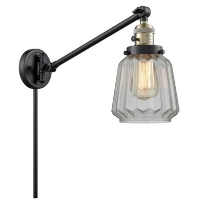 Chatham - 1 Light Swing Arm Wall Sconce In Art Deco Style-25 Inches Tall and 8 Inches Wide