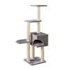 Two by Two Monroe - Gray Scratching Post Cat Furniture - 54.3 in. Tall - image 3 of 4