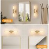 DAKAFUL Industrial Double Wall Sconce,E26 Vertical/Horizontal Wall Light with Glass Shades for Bathroom Mirror/Hallway/Bedroom - 4 of 4