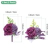 Unique Bargains Wedding Prom Parties Special Events Artificial Wrist Corsage 1 Set - 3 of 4