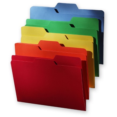 Find It All Tab File Folders, Letter Size, 80ct - Multicolor