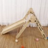 COZONY Foldable Triangle Climbing Set, Wooden Toddler Climber with Ramp and Arch for Indoor Playground - 4 of 4