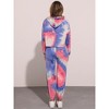 INSPIRE CHIC Women's Tie Dye Pullover Hoodie Drawstring Jogging Sports 2 Pieces Outfit Sweatsuits - 4 of 4