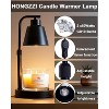 FAAYFIAN Adjustable Candle Warmer Lamp with Timer,Wood Base Metal Shade,Birthday Gifts for Women Mom - 2 of 4