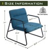 Dovelina Upholstered Metal Armchair Accent Chair - 3 of 4