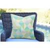 18"x18" Astella Pacifica Square Indoor Outdoor Throw Pillow - Ruskin Lagoon: Water & Fade Resistant - 3 of 3