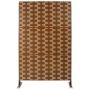 CAVINAS Matrix Metal Decorative Patio Screens, Outdoor & Indoor, Freestanding Decorative Privacy Screen for Deck Balcony Patio - 1 of 4
