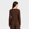 Women's Variegated Ribbed Pajama Cardigan - Auden™ - 2 of 3