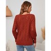 Womens 's Off Shoulder Sweater Long Sleeve Crewneck Sweaters Loose Pullover Knit Jumper Tops - 3 of 4