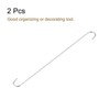 Unique Bargains Carbon Steel Indoor Outdoor Kitchen S Hooks 2 Pcs - 3 of 4