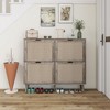 KTMBDW Shoe Cabinet with Flip Drawers, Large Freestanding Shoe Rack, Modern Shoe Organizer for Entryway, Hallway, Entance - 2 of 4