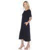 White Mark Women's Short Sleeve Midi Dress - 2 of 4