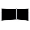 vidaXL Retractable Side Awning Black 55.1 in.x393.7 in. - 2 of 4